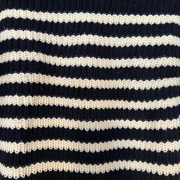 J. Crew Striped Cotton Knitted Sailor Sweater - Picture 2 of 4